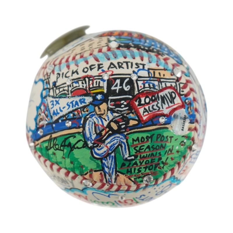 Andy Pettitte New York Yankees Autographed Fazzino Pop Art Baseball LE 9/15 Steiner COA
