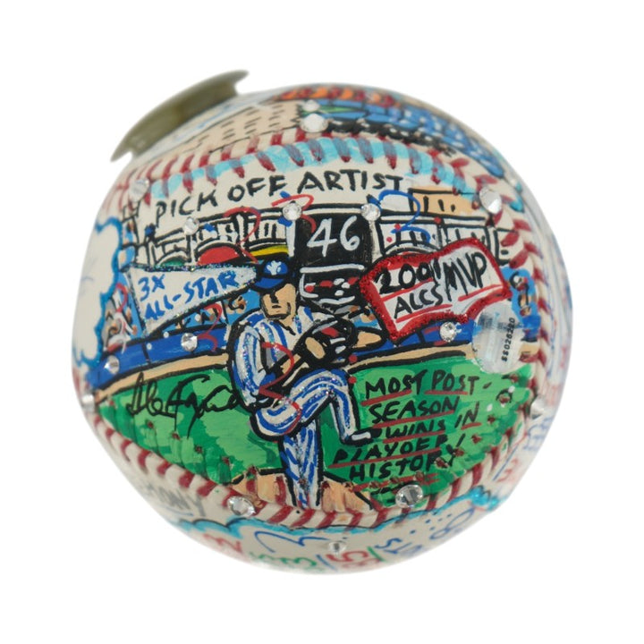 Andy Pettitte New York Yankees Autographed Fazzino Pop Art Baseball LE 9/15 Steiner COA