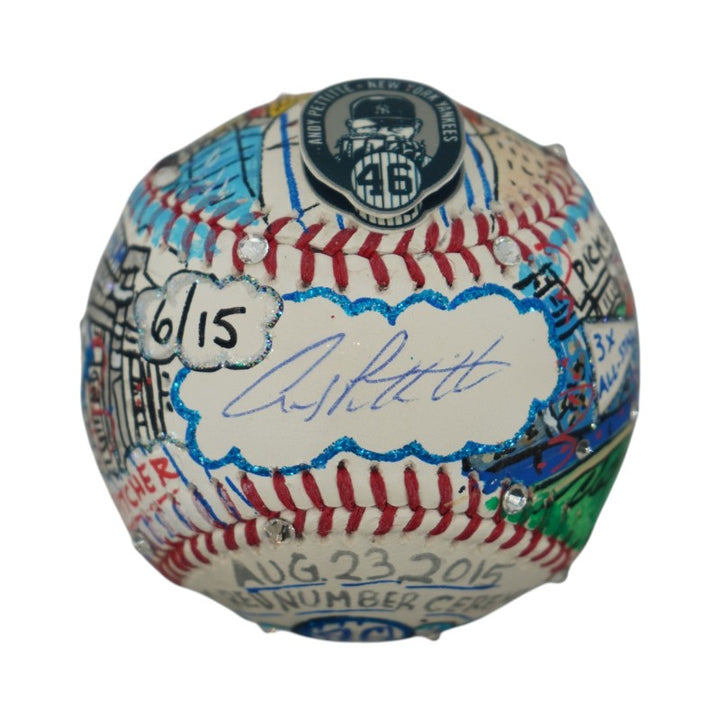 Andy Pettitte New York Yankees Autographed Fazzino Pop Art Baseball LE 6/15 Steiner COA