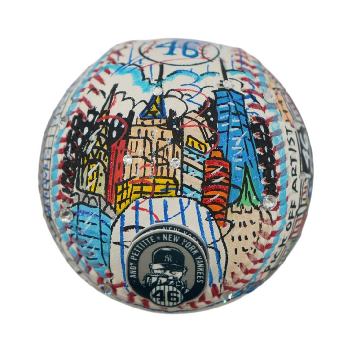 Andy Pettitte New York Yankees Autographed Fazzino Pop Art Baseball LE 6/15 Steiner COA