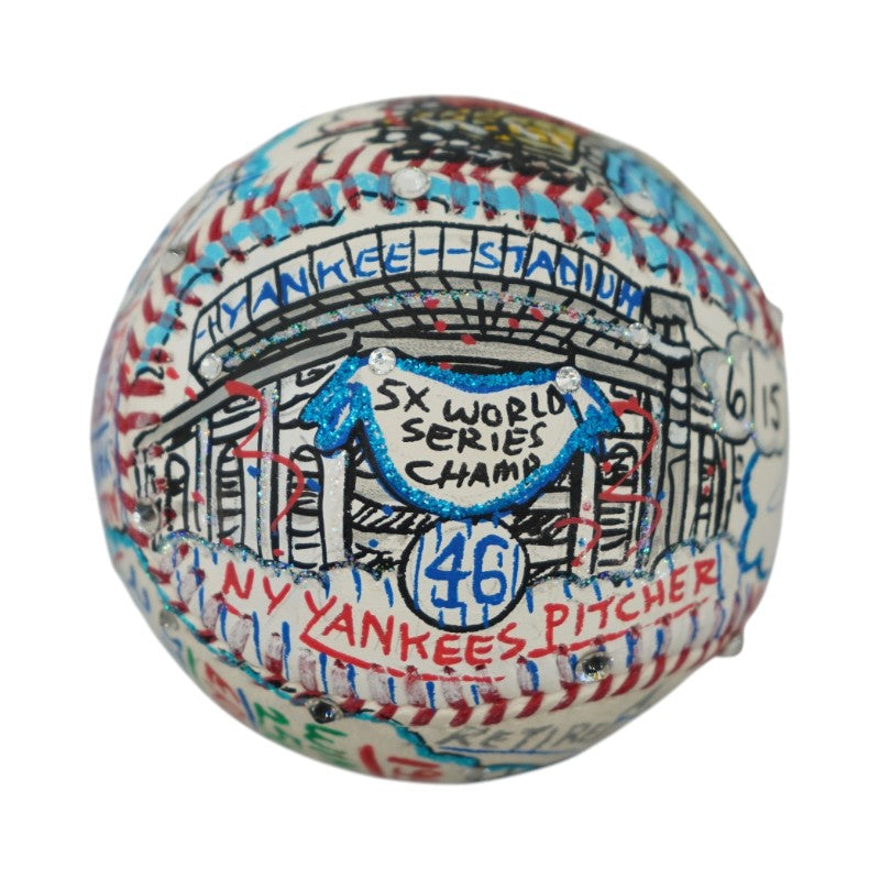 Andy Pettitte New York Yankees Autographed Fazzino Pop Art Baseball LE 6/15 Steiner COA