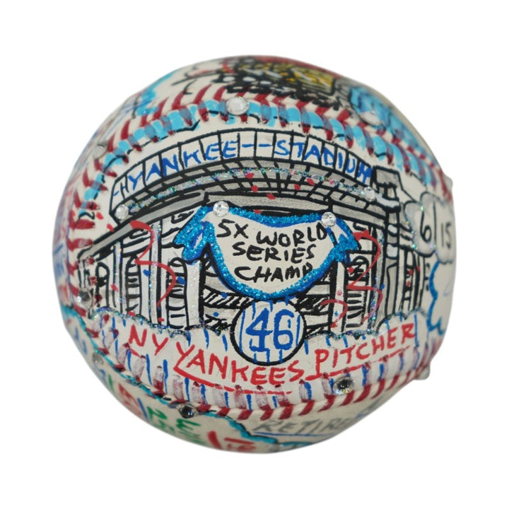 Andy Pettitte New York Yankees Autographed Fazzino Pop Art Baseball LE 6/15 Steiner COA