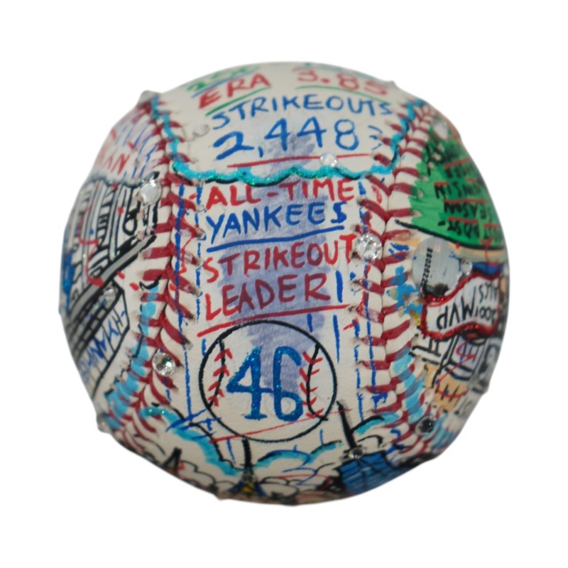Andy Pettitte New York Yankees Autographed Fazzino Pop Art Baseball LE 6/15 Steiner COA