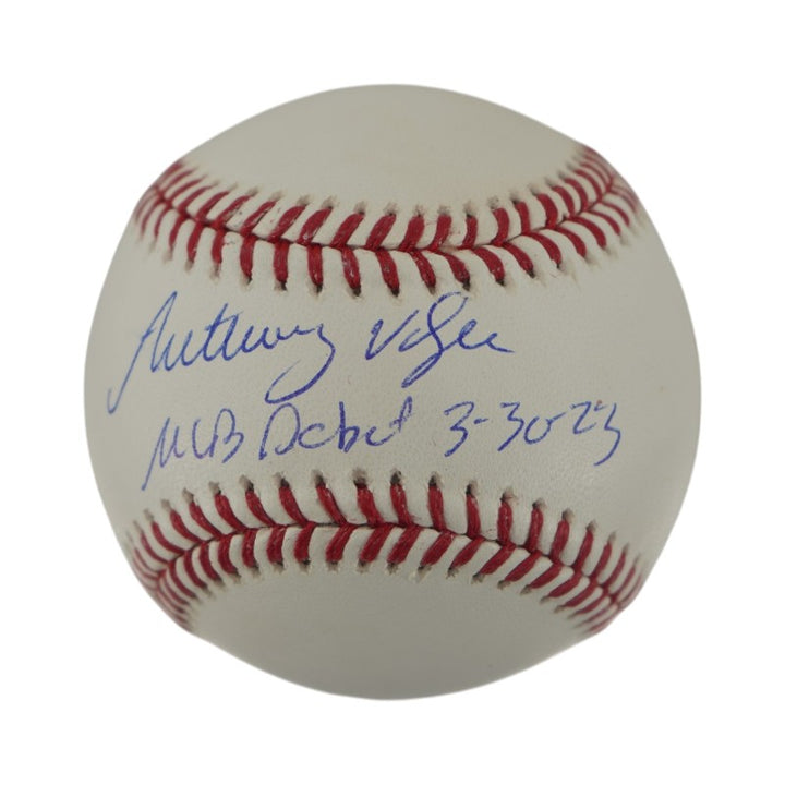 Anthony Volpe New York Yankees Autographed MLB Debut Baseball (Fanatics)