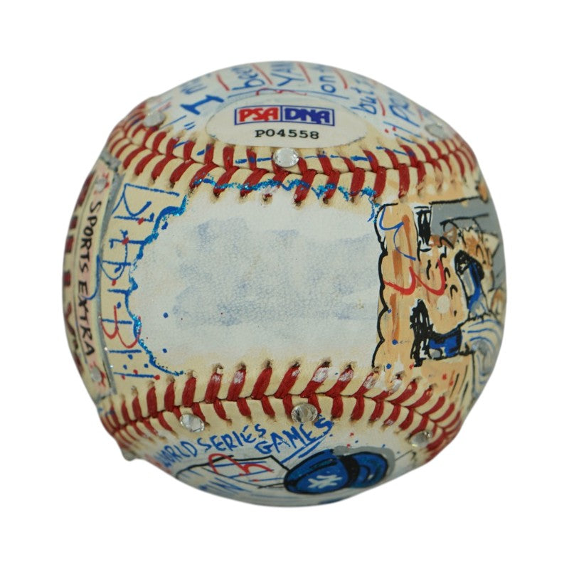 Billy Martin New York Yankees Autographed Signed Fazzino Pop Art Baseball (PSA Holo)
