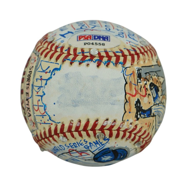 Billy Martin New York Yankees Autographed Signed Fazzino Pop Art Baseball (PSA Holo)