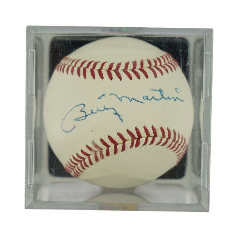 Billy Martin New York Yankees Autographed Signed Graded 9.5 Baseball (PSA)