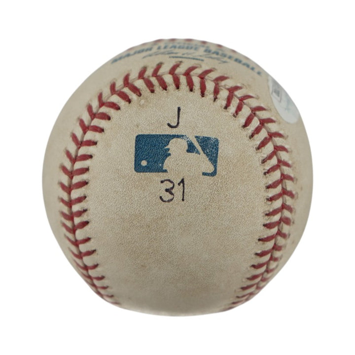 Derek Jeter New York Yankees Autographed GU 3k Hit Marked Baseball (MLB/JSA)