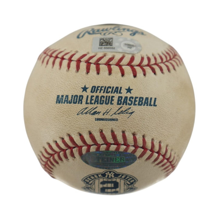 Derek Jeter New York Yankees Autographed Signed Game Used #2 Logo Baseball (MLB/JSA)