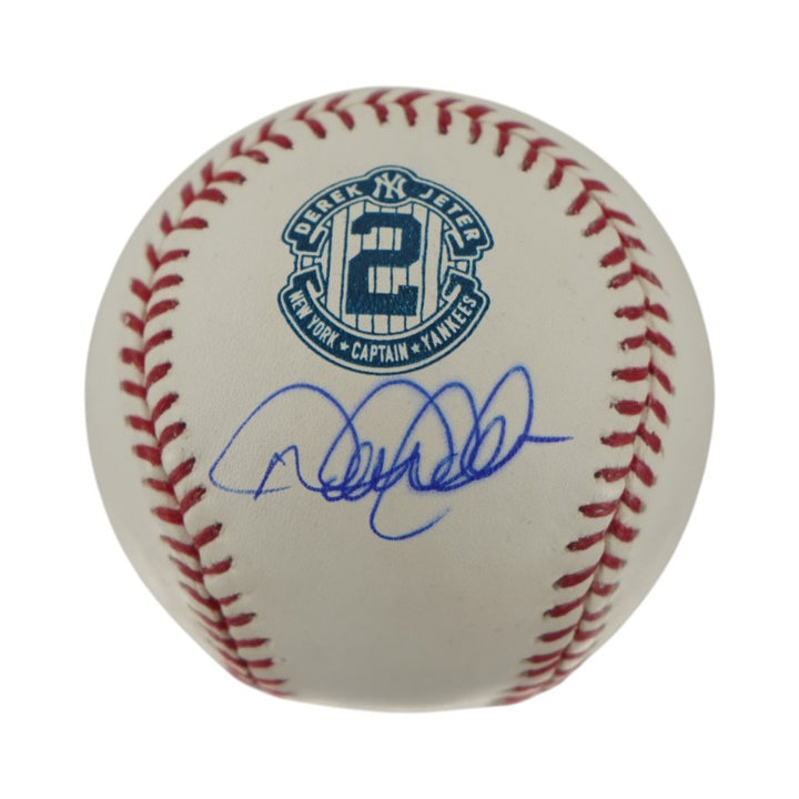 Derek Jeter New York Yankees Autographed Signed #2 Logo Baseball MLB/Fanatics Auth