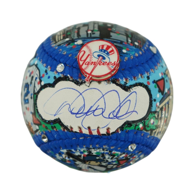 Derek Jeter New York Yankees Autographed Signed Fazzino Art Baseball Fanatics/MLB Auth