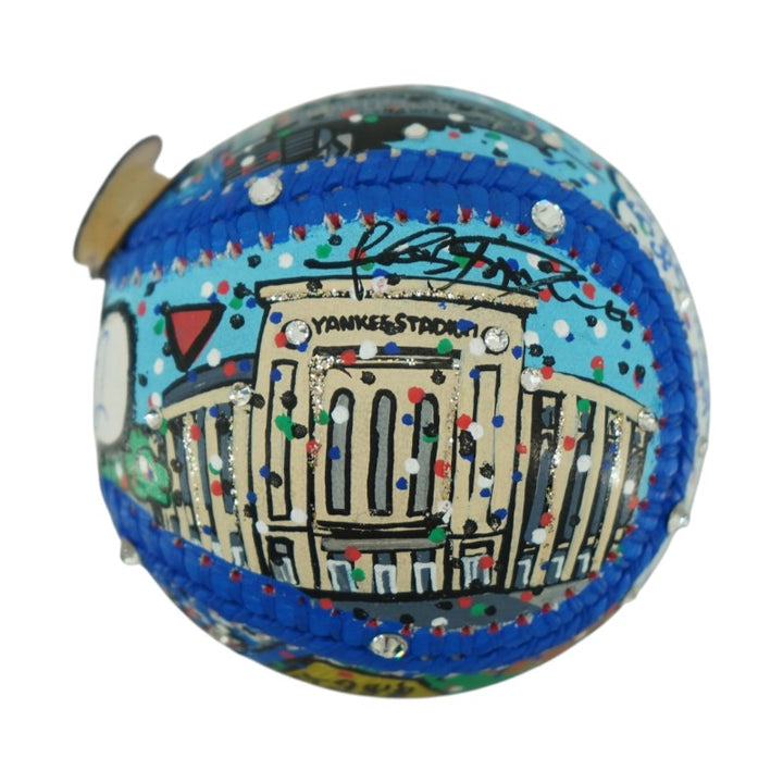 Derek Jeter New York Yankees Autographed Signed Fazzino Art Baseball Fanatics/MLB Auth