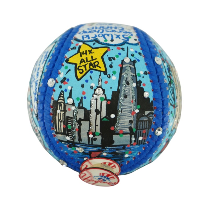Derek Jeter New York Yankees Autographed Signed Fazzino Art Baseball Fanatics/MLB Auth