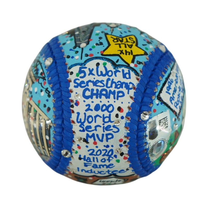 Derek Jeter New York Yankees Autographed Signed Fazzino Art Baseball Fanatics/MLB Auth