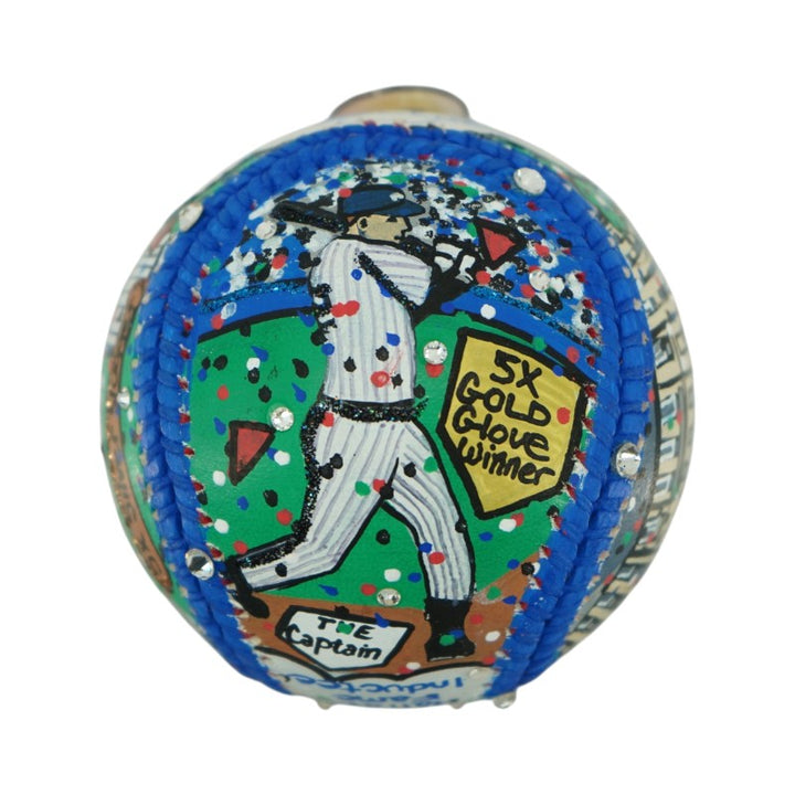 Derek Jeter New York Yankees Autographed Signed Fazzino Art Baseball Fanatics/MLB Auth