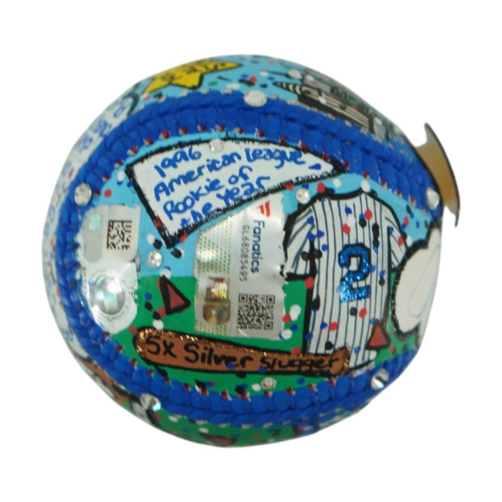 Derek Jeter New York Yankees Autographed Signed Fazzino Art Baseball Fanatics/MLB Auth