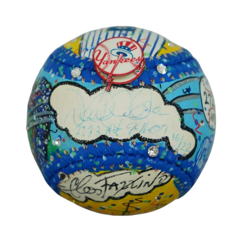 Derek Jeter New York Yankees Autographed Signed Inscribed Fazzino Art Baseball (Fanatics)