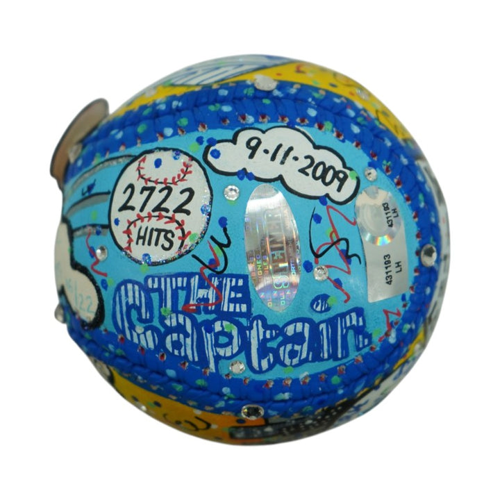 Derek Jeter New York Yankees Autographed Signed Inscribed Fazzino Art Baseball (Fanatics)