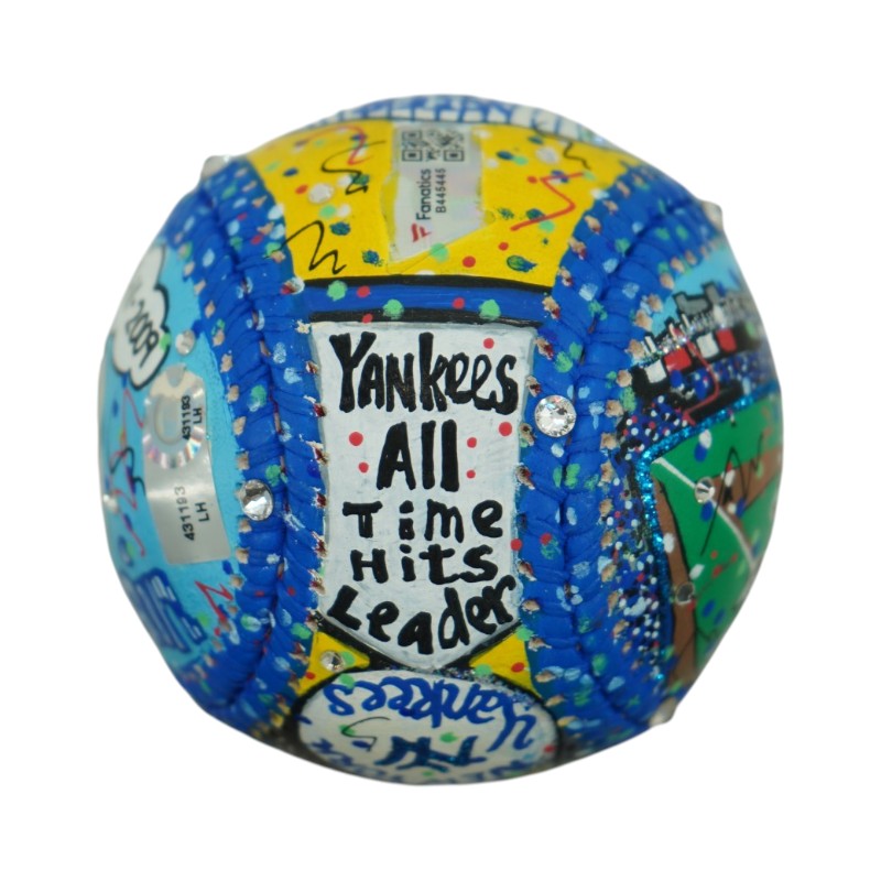 Derek Jeter New York Yankees Autographed Signed Inscribed Fazzino Art Baseball (Fanatics)