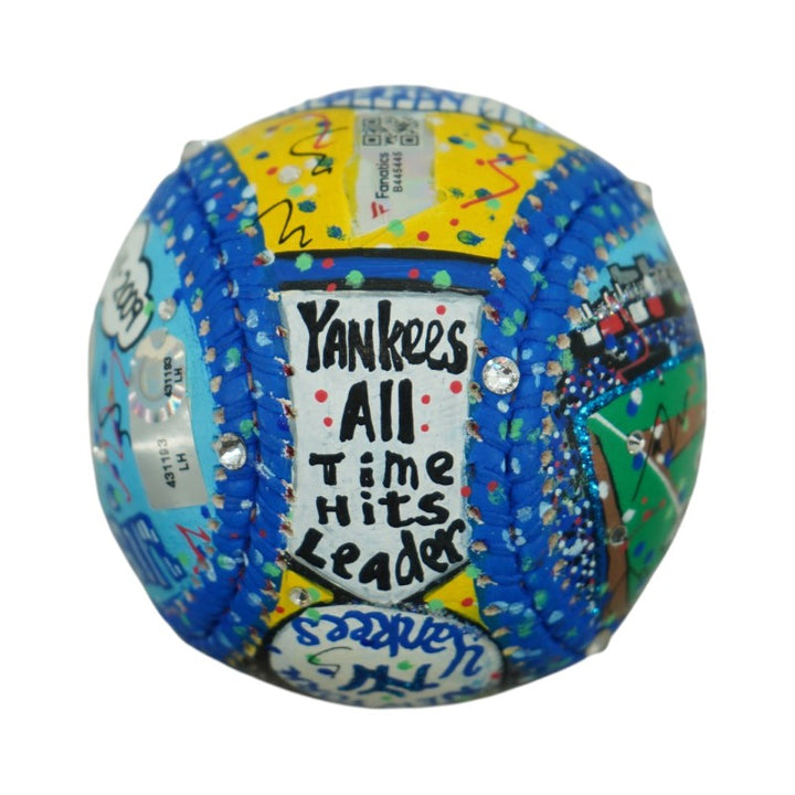 Derek Jeter New York Yankees Autographed Signed Inscribed Fazzino Art Baseball (Fanatics)