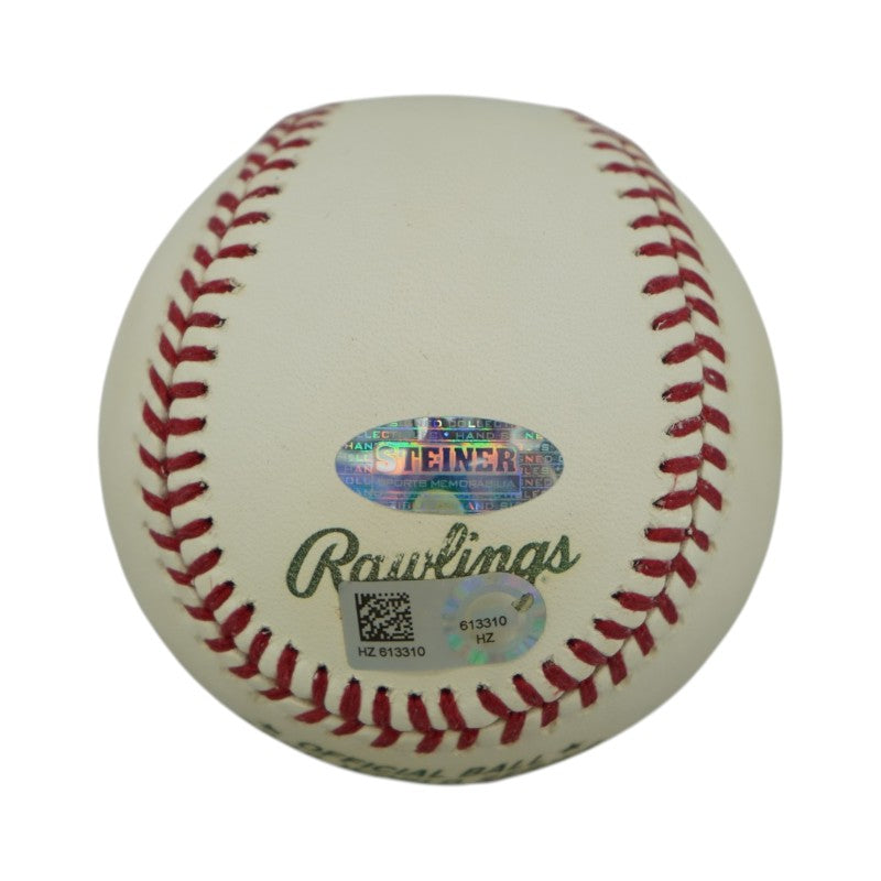 Derek Jeter New York Yankees Signed Inscribed 2000 WS Baseball (Steiner COA)