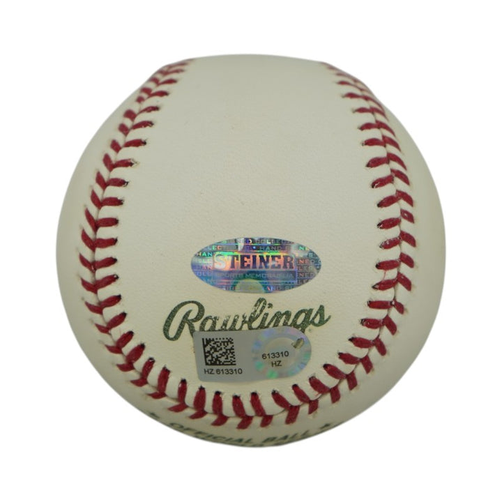 Derek Jeter New York Yankees Signed Inscribed 2000 WS Baseball (Steiner COA)