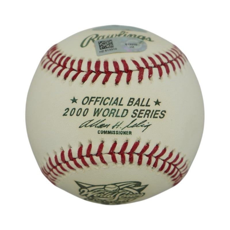 Derek Jeter New York Yankees Signed Inscribed 2000 WS Baseball (Steiner COA)