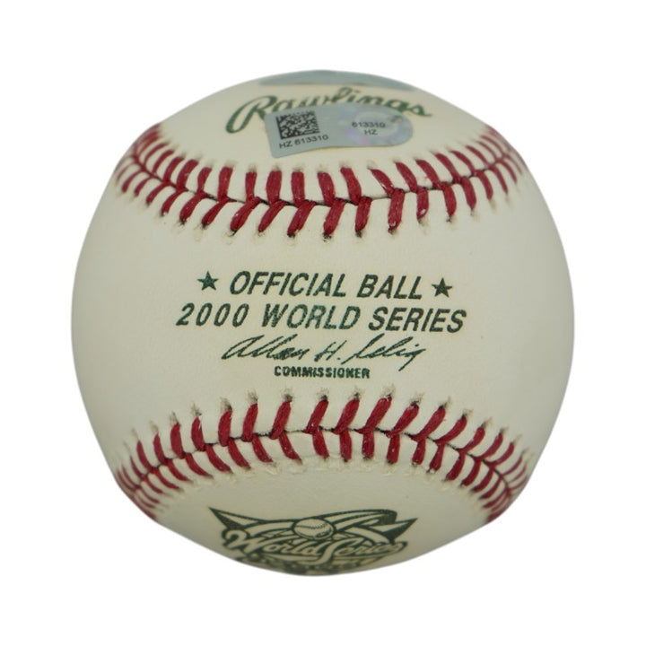 Derek Jeter New York Yankees Signed Inscribed 2000 WS Baseball (Steiner COA)