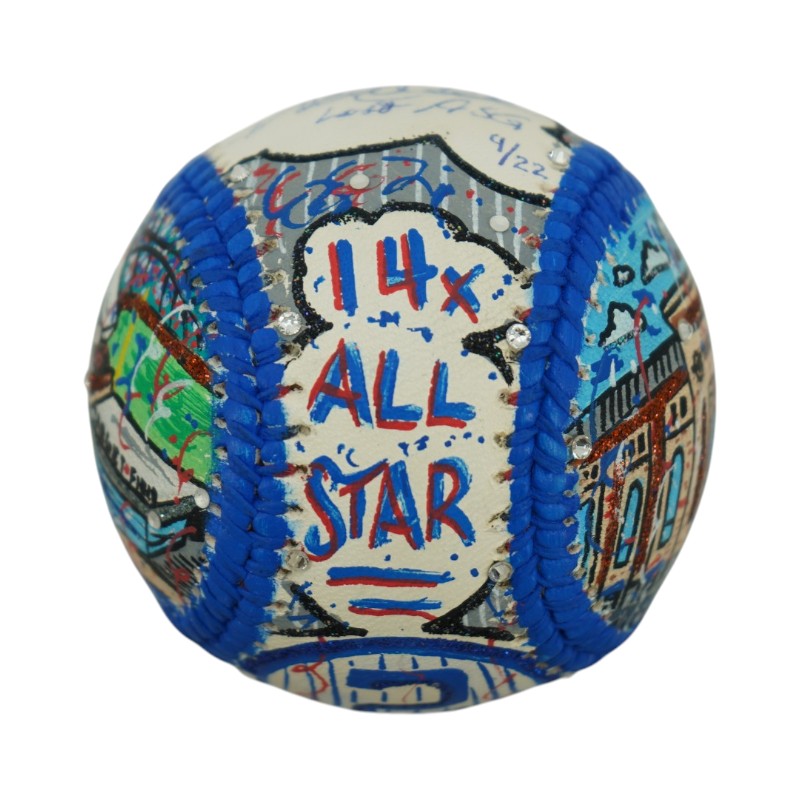 Derek Jeter New York Yankees Signed Inscribed Fazzino Art Baseball Last ASG LE 9/22 (Steiner COA)