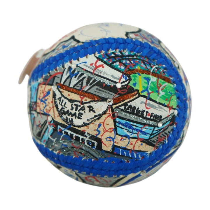 Derek Jeter New York Yankees Signed Inscribed Fazzino Art Baseball Last ASG LE 9/22 (Steiner COA)