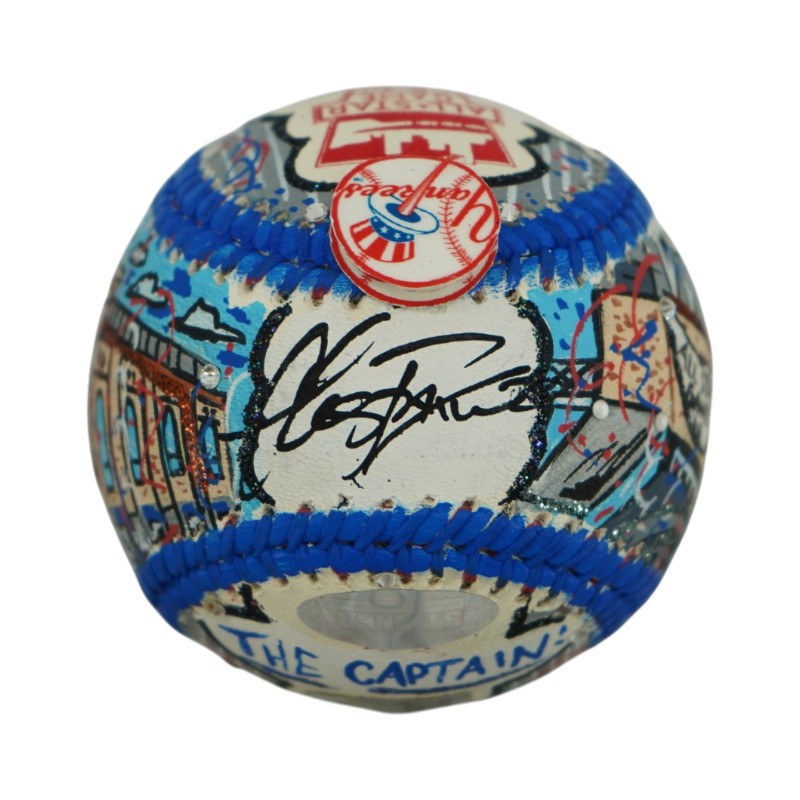 Derek Jeter New York Yankees Signed Inscribed Fazzino Art Baseball Last ASG LE 9/22 (Steiner COA)