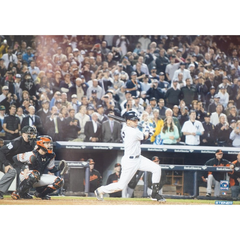Derek Jeter New York Yankees Autographed Game Used Baseball Shadowbox (Steiner LOA)
