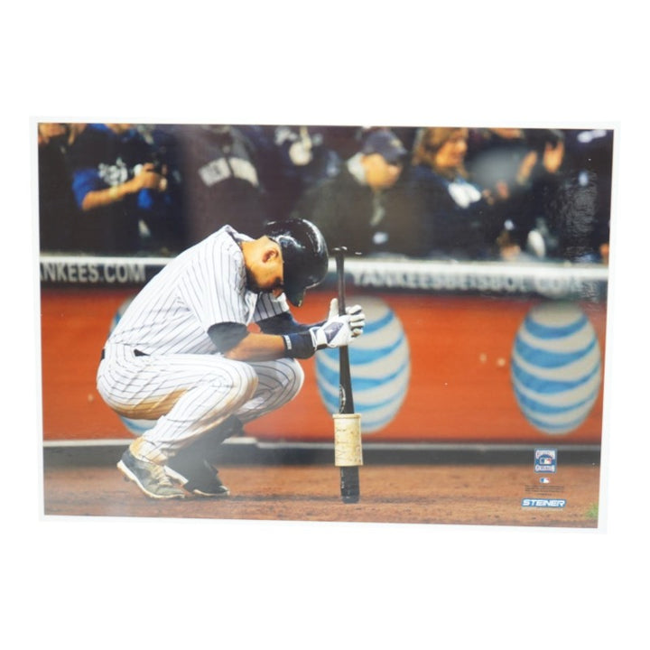 Derek Jeter New York Yankees Autographed Game Used Baseball Shadowbox (Steiner LOA)