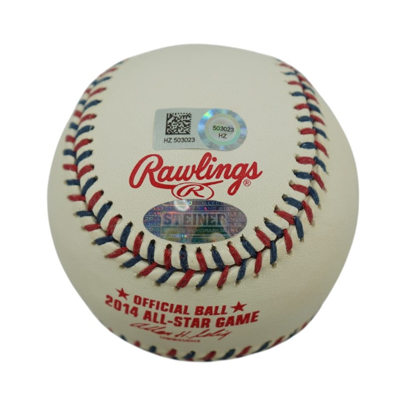 Derek Jeter New York Yankees Signed Inscribed 2014 AS Logo Baseball Steiner COA