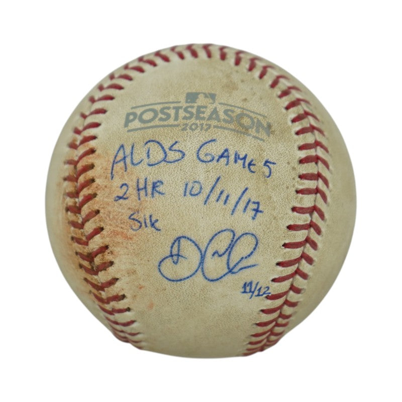 Didi Gregorius New York Yankees Signed Inscribed Game Used 2017 ALDS Baseball (MLB Steiner)