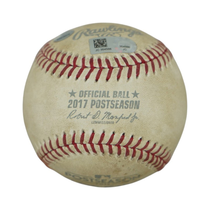 Didi Gregorius New York Yankees Signed Inscribed Game Used 2017 ALDS Baseball (MLB Steiner)