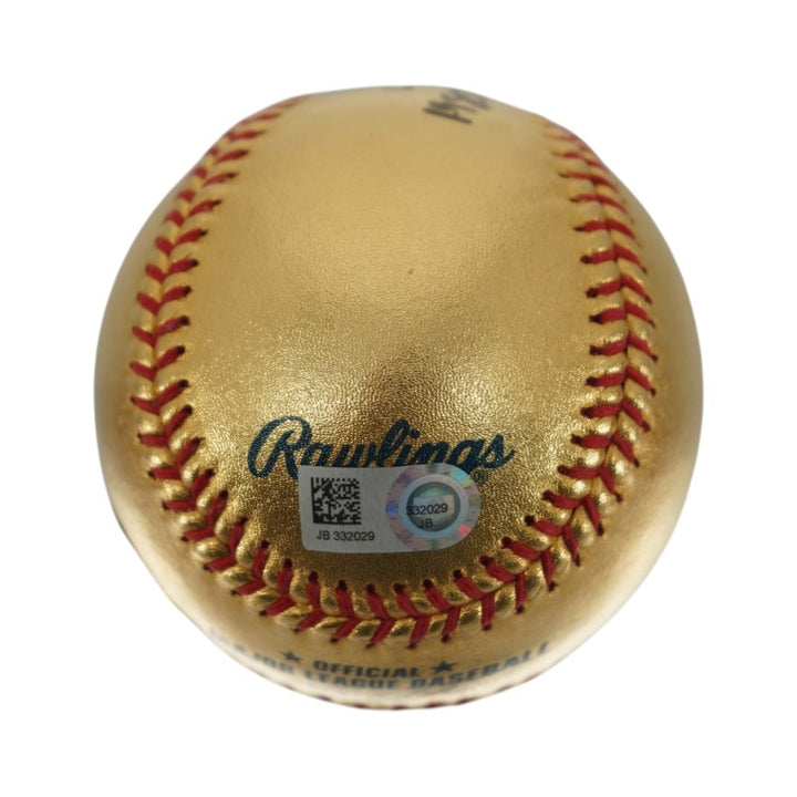 Don Mattingly New York Yankees Autographed Inscribed Gold OMLB Baseball (Fanatics)