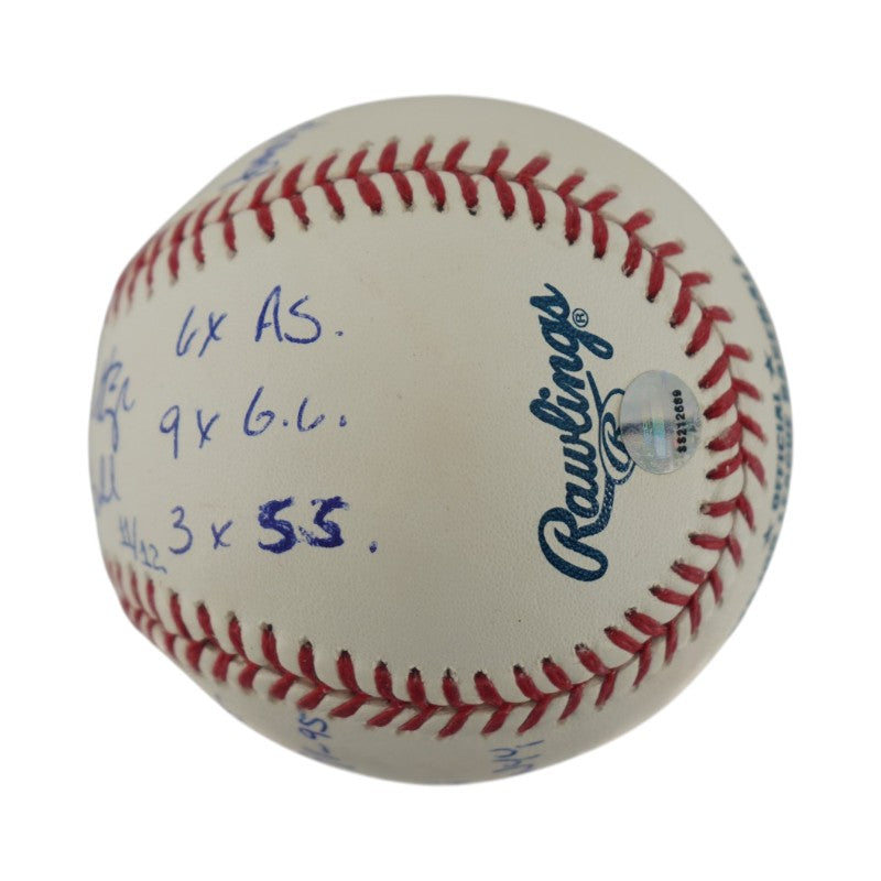 Don Mattingly Yankees Autographed Inscribed Stat OMLB Baseball LE 11/12 Steiner COA