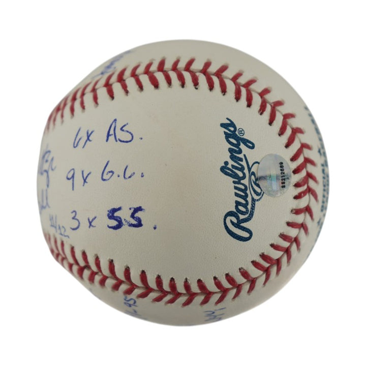 Don Mattingly Yankees Autographed Inscribed Stat OMLB Baseball LE 11/12 Steiner COA