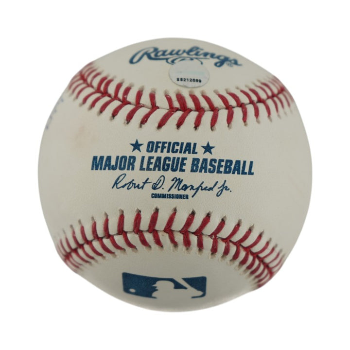 Don Mattingly Yankees Autographed Inscribed Stat OMLB Baseball LE 11/12 Steiner COA