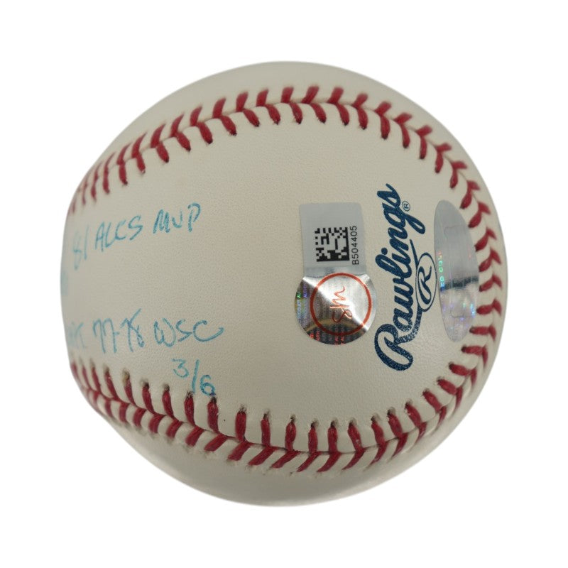 Graig Nettles NY Yankees Autographed Stat OMLB Baseball (Steiner Holo)