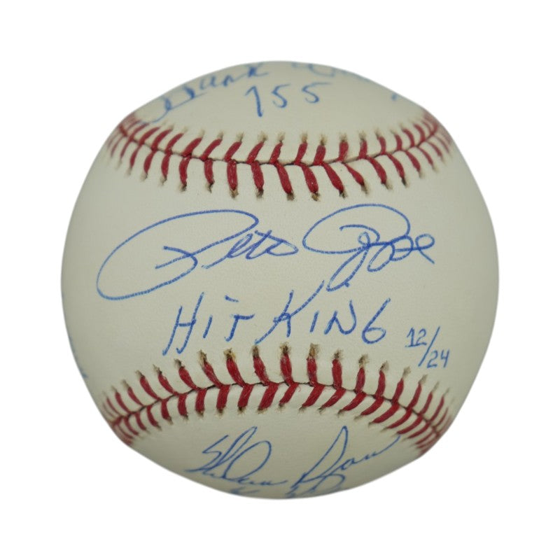 Henderson Ryan Rose Rivera Aaron Ripken Multi Signed Inscribed Kings of Baseball OMLB Steiner Holo