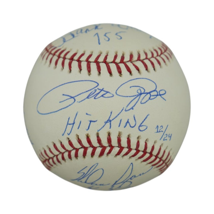 Henderson Ryan Rose Rivera Aaron Ripken Multi Signed Inscribed Kings of Baseball OMLB Steiner Holo