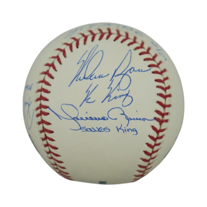 Henderson Ryan Rose Rivera Aaron Ripken Multi Signed Inscribed Kings of Baseball OMLB Steiner Holo