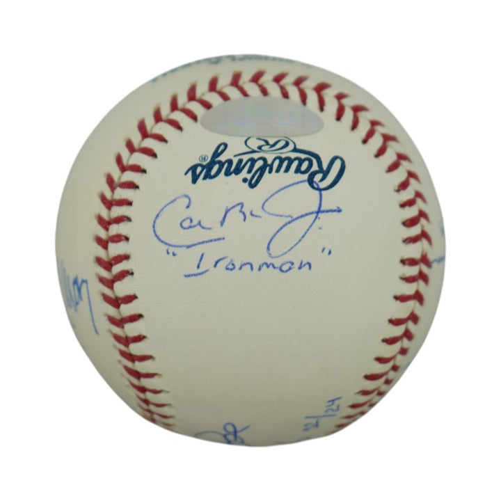 Henderson Ryan Rose Rivera Aaron Ripken Multi Signed Inscribed Kings of Baseball OMLB Steiner Holo