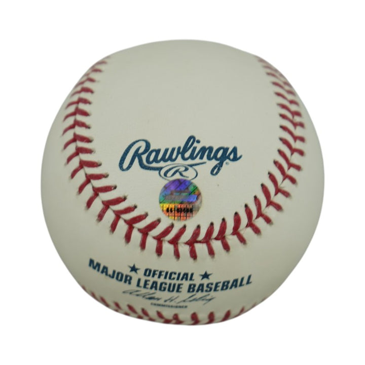 Jeter Rivera Pettitte Posada Yankees Core 4 Autographed Logo Baseball Steiner COA