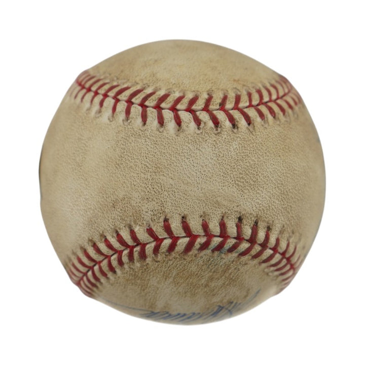 Jeter Rivera Pettitte Posada Yankees Core 4 Signed 09 Game Used Baseball Steiner COA