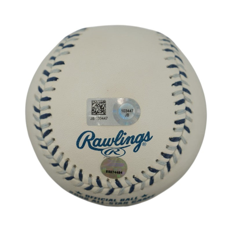 Jeter Rivera Rodriguez Multi Signed Inscribed 2008 All Star Game Logo Baseball Steiner COA