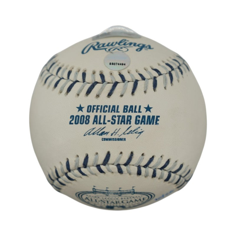 Jeter Rivera Rodriguez Multi Signed Inscribed 2008 All Star Game Logo Baseball Steiner COA