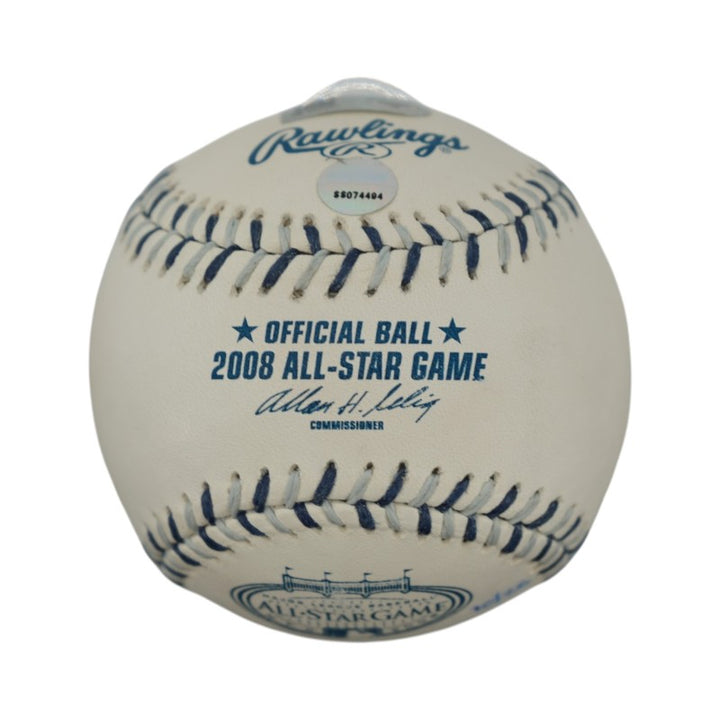 Jeter Rivera Rodriguez Multi Signed Inscribed 2008 All Star Game Logo Baseball Steiner COA